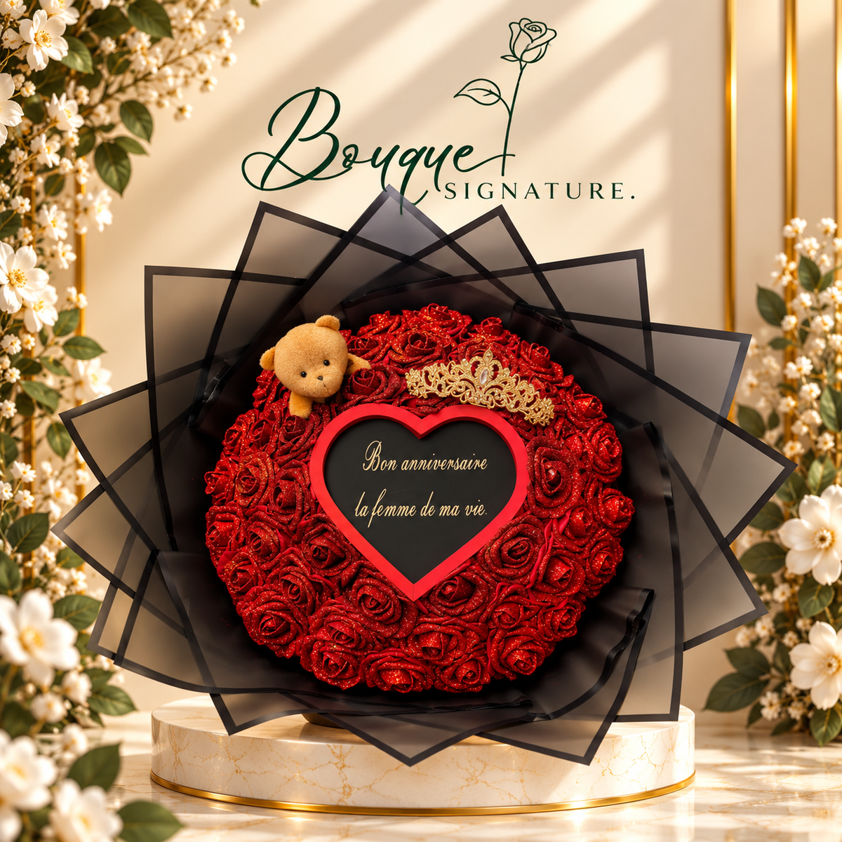 Bouquet Signature de 45 roses