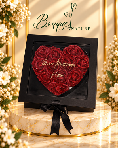 Boîte décorative en forme de coeur