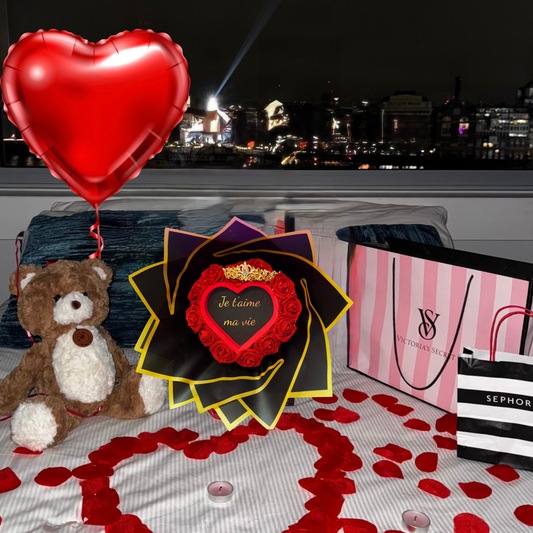 Pack Romantique 12 roses signature