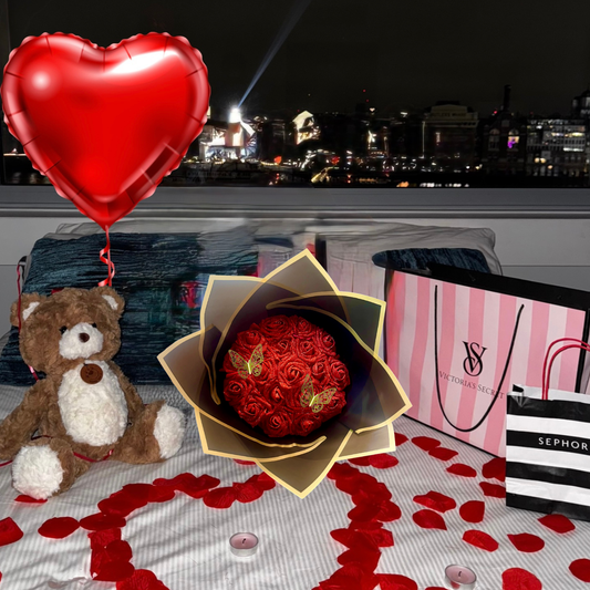 Pack Romantique 18 roses simple