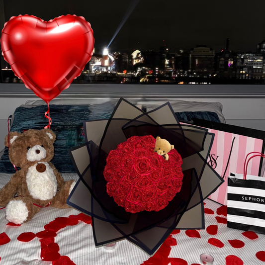 Pack Romantique 35 roses simple