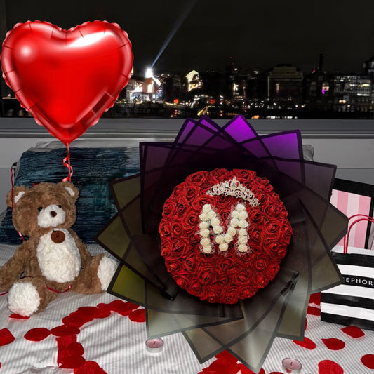 Pack Romantique 50 roses simple
