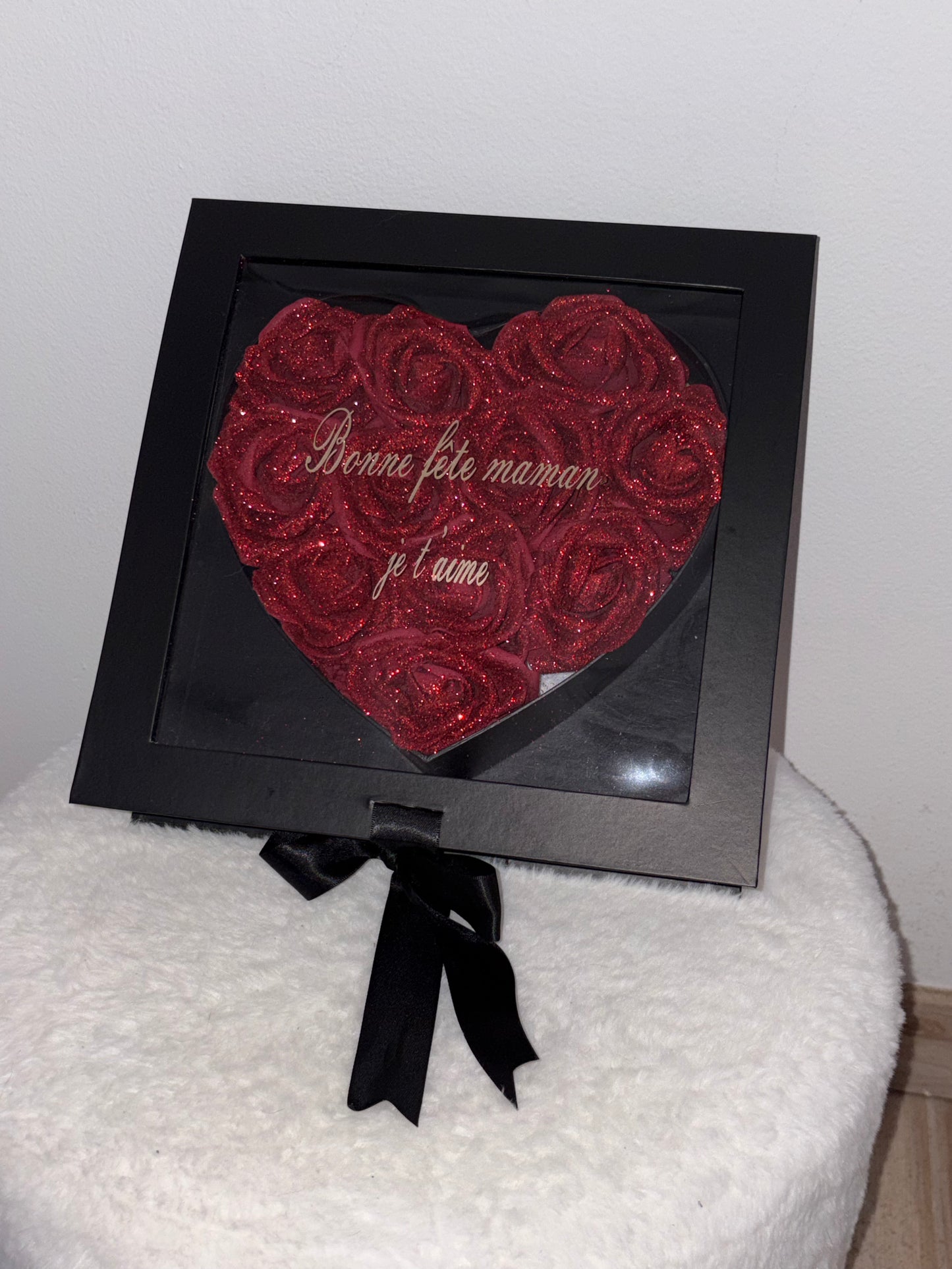 Boîte décorative en forme de coeur