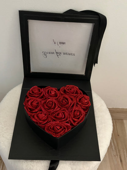 Boîte décorative en forme de coeur